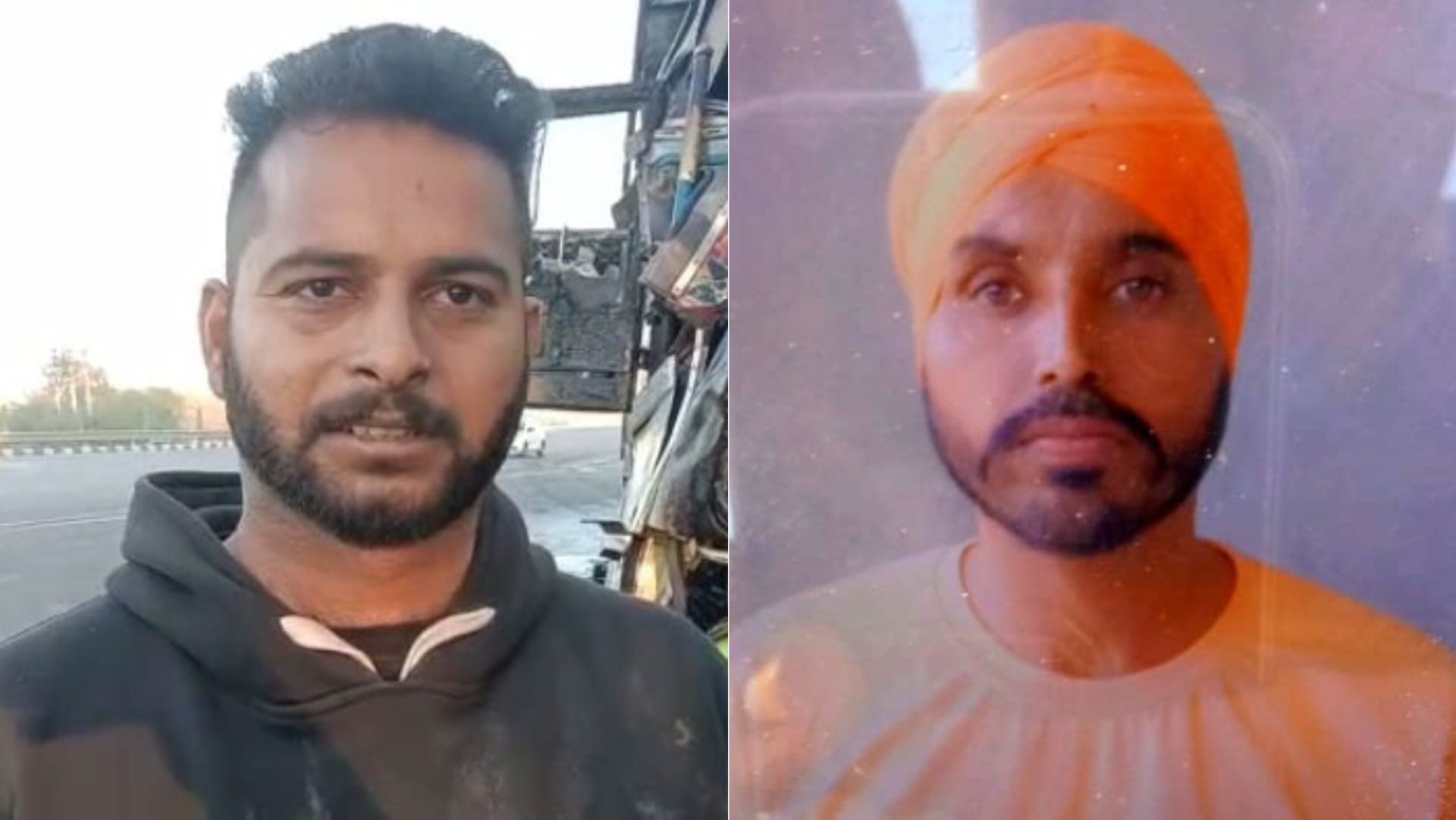 Cleaner burnt alive in collision between trucks in Sonipat of Haryana