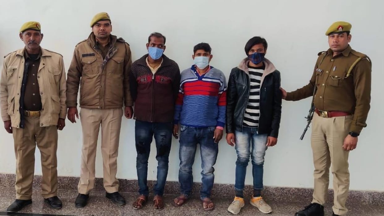Three arrested for stealing from temples in Budaun's Islamnagar