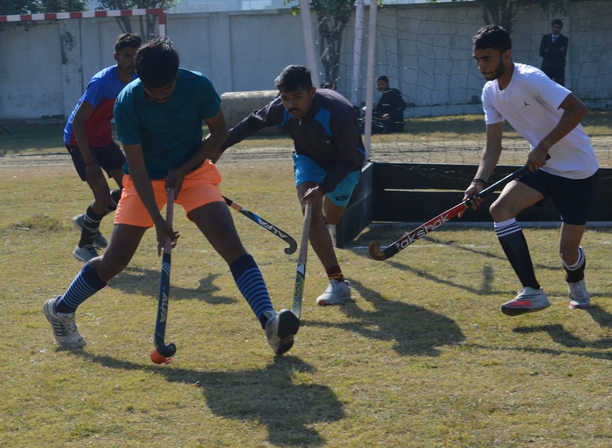 Hockey competition trial held in Shri Ram College