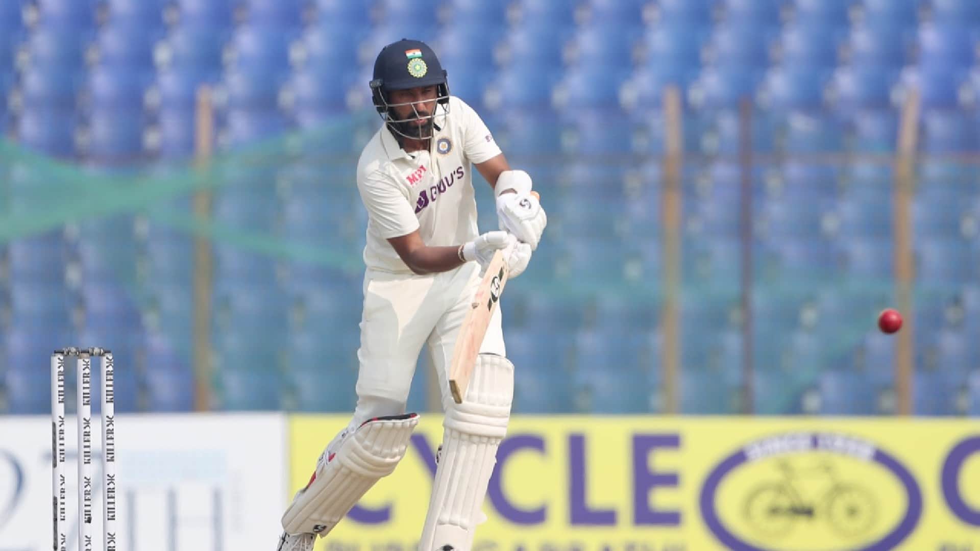 IND vs BAN Cheteshwar Pujara hits his fastest test hundred scored 102 runs against Bangladesh in Chattogram