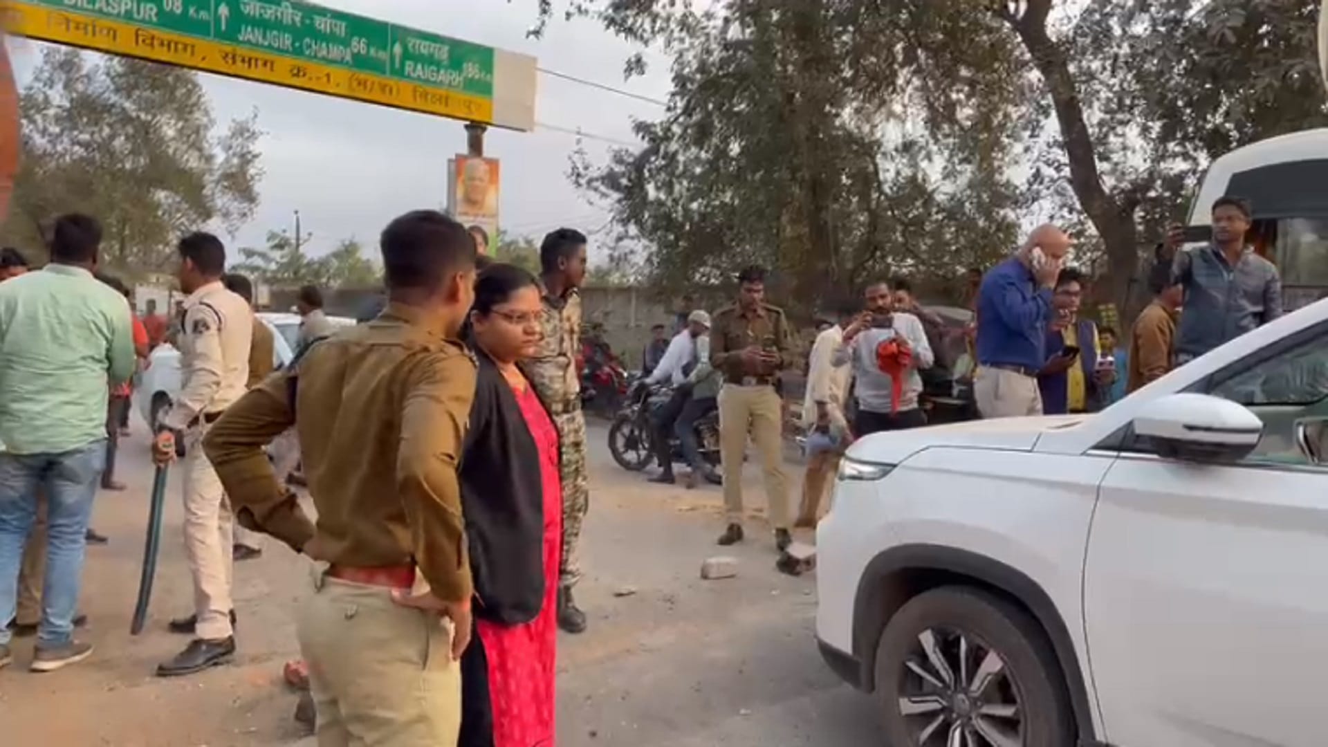 chhattisgarh congress leader sanju tripathi shot dead in bilaspur
