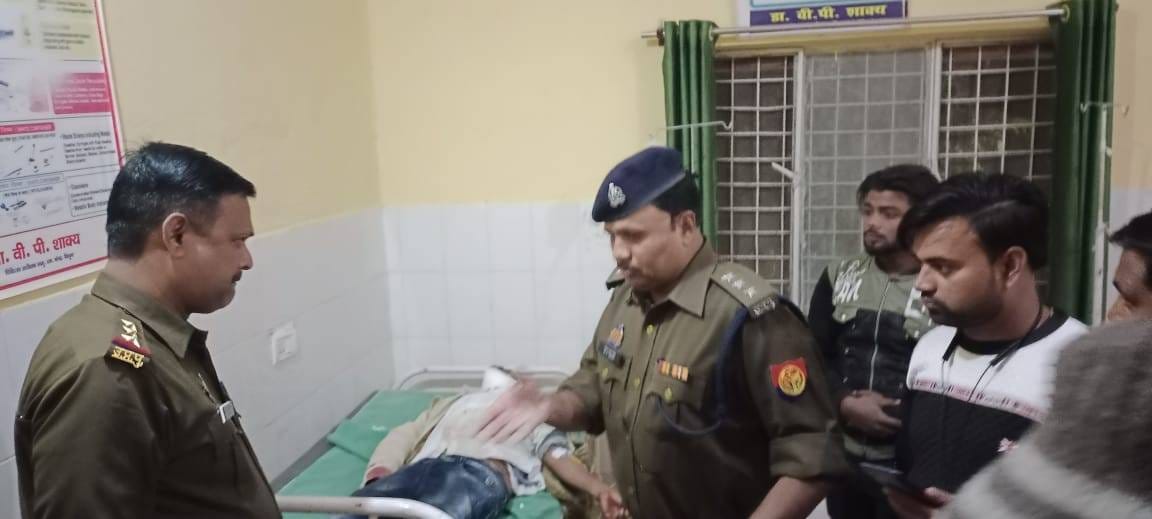 Van collided with outpost in-charge's car, nine injured