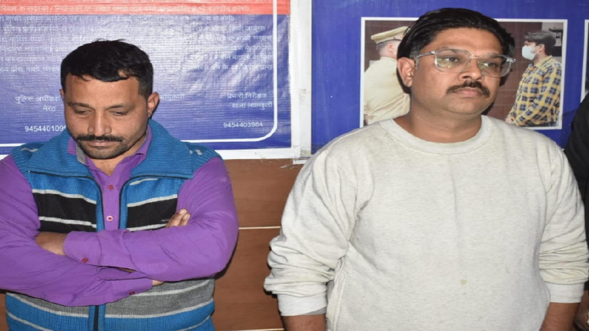 Police team raid in Jyoti Palace hotel in Lalkurti in Meerut city and school dress recoverd