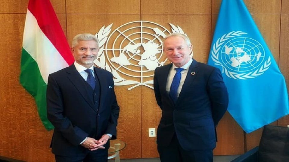 Jaishankar holds talks with UNGA President in New York