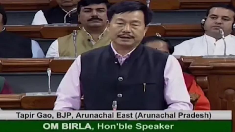 Congress posts old video of BJP MP Tapir Gao Lok Sabha speech 2019 warning repeat of Doklam