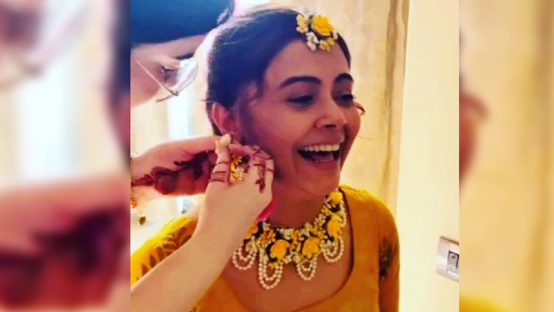 Devoleena Bhattacharjee: Saath Nibhana Saathiya gopi haldi mehndi pics rumoured boyfriend vishal gets viral