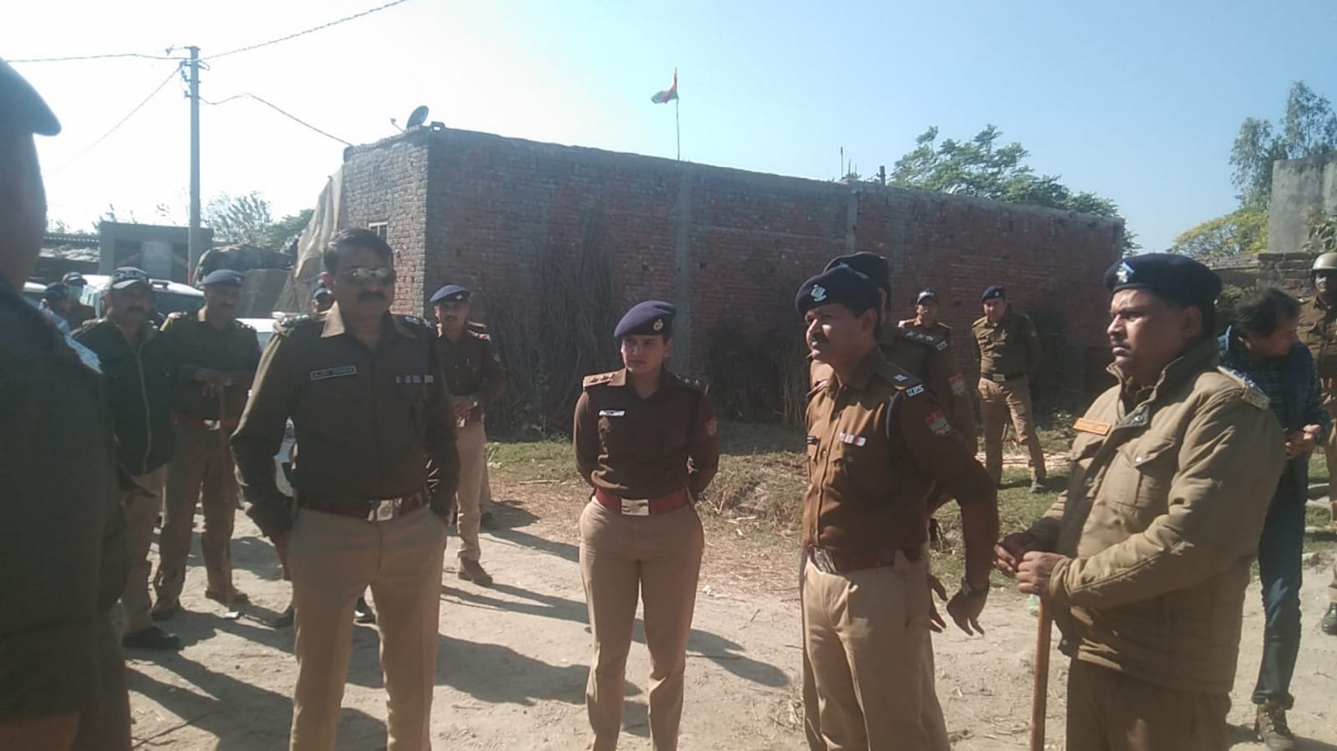 Uttarakhand Roorkee Gram Panchayat land dispute police search ruckus accused by drone