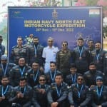 भारतीय नौसेना ने निकाली मोटरसाइकिल रैली