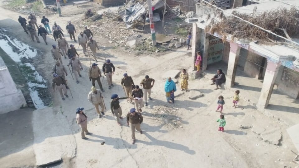 Uttarakhand Roorkee Gram Panchayat land dispute police search ruckus accused by drone