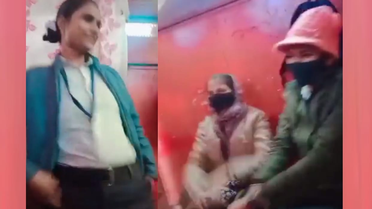 Action taken against women sipahi who made reel during their job.