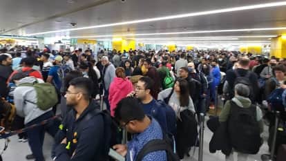 Delhi airport congestion