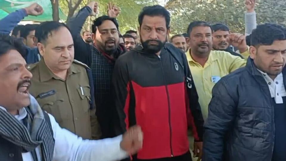 Naveen Jaihind, accused of assault during counseling of nursing officers recruitment arrested