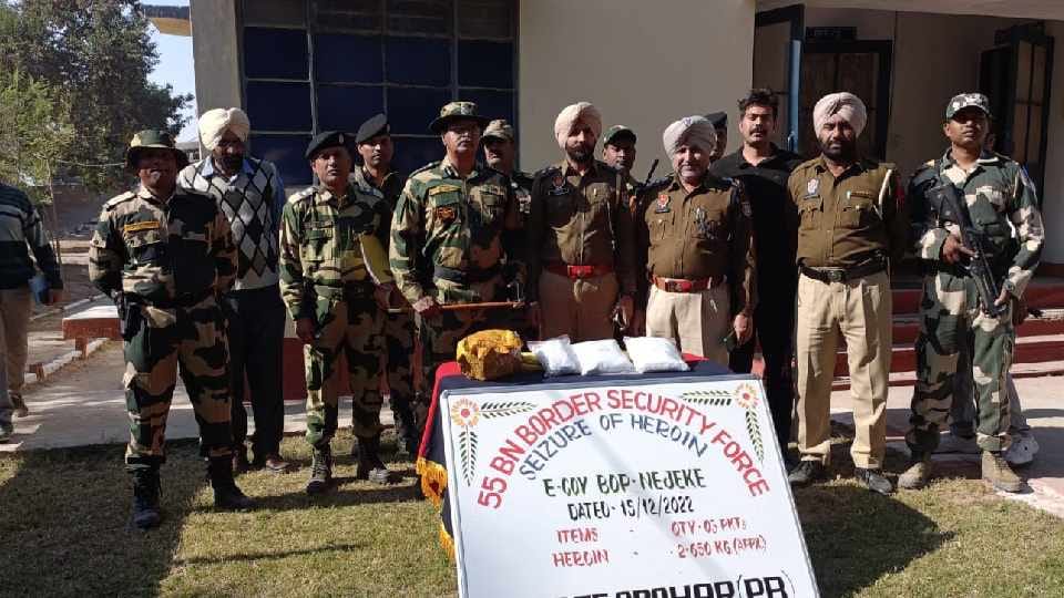 BSF firing on Pakistani drone on international border in Punjab