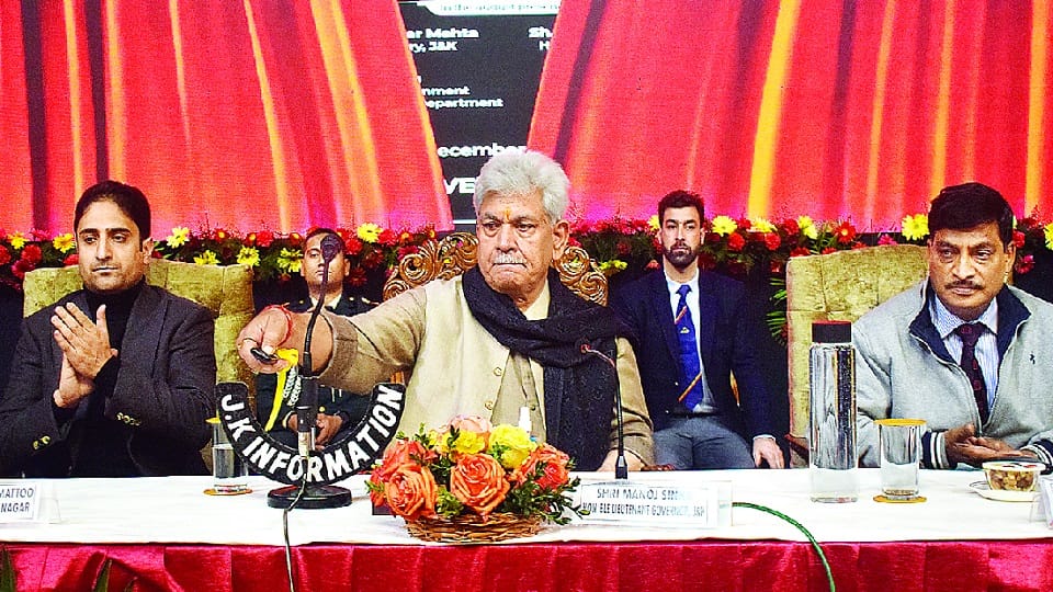 LG said in Srinagar: Government is changing land laws, disputes will end