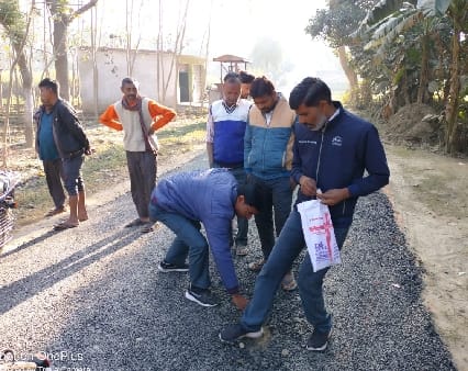 Now the road of RES was uprooted due to kicking in Lalaurikheda