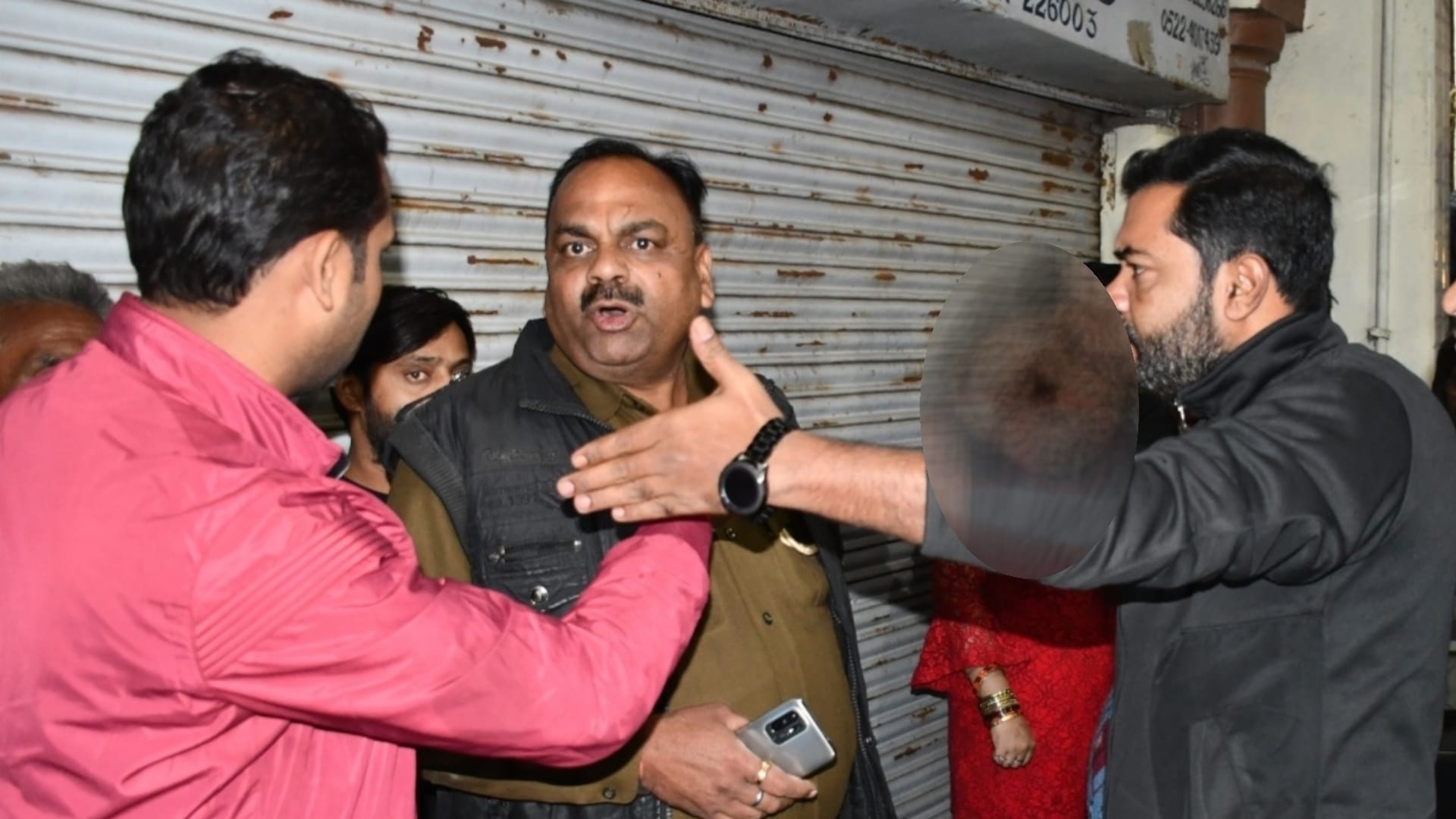 A man misbehave with a women in ban wali gali in Lucknow.