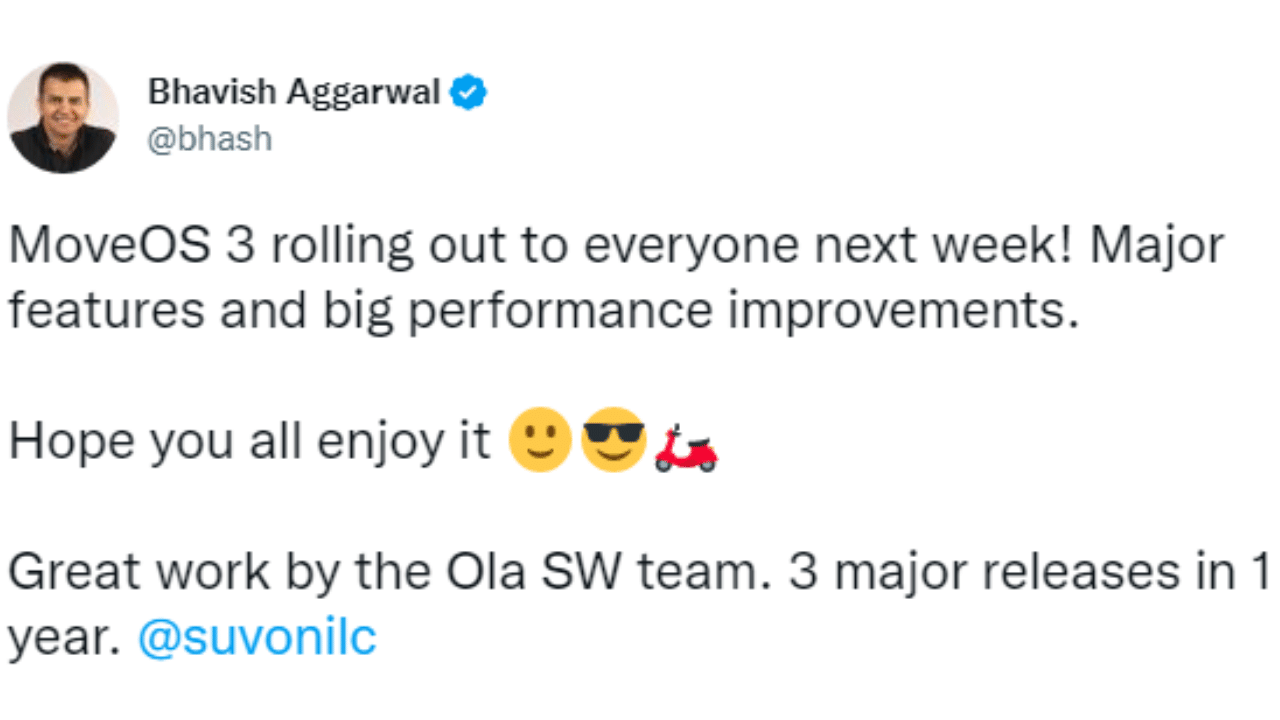 Move OS3 update will be released for all Ola electric scooters, know feature details