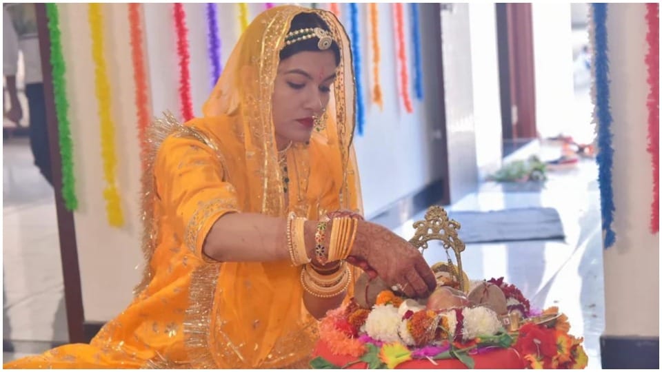 Pooja Singh Marriage With Thakurji in temple at narsinghpura jaipur Rajasthan