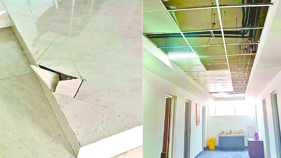 started breaking of Sanskriti Bhavan in Dr. Bhimrao Ambedkar University Agra