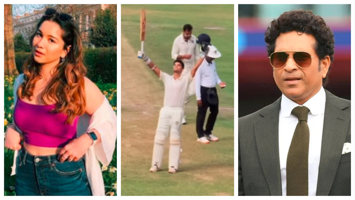 Sara Tendulkar became emotional after seeing Arjun Ranji century Sachin reveals chat with son before century