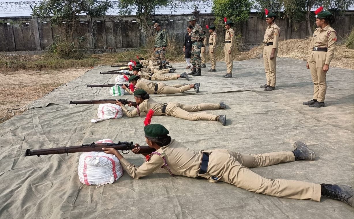 ncc cadets learnt rifle opperation