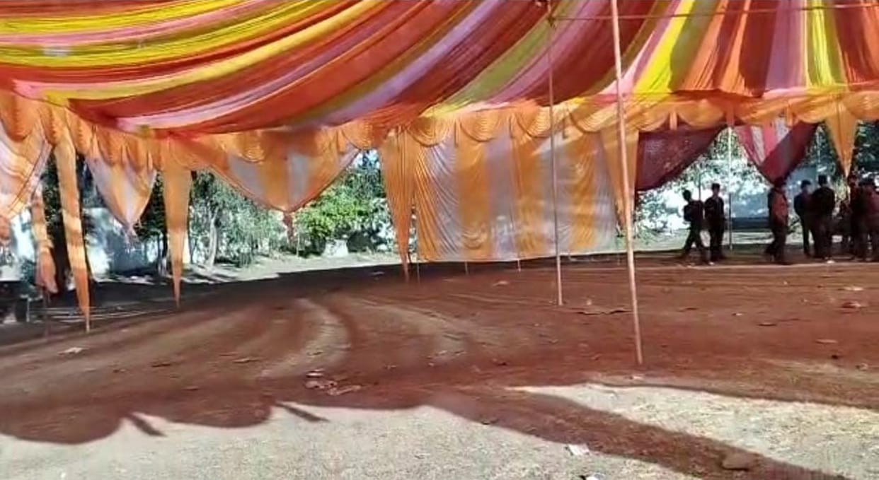 Wedding pavilion set up in school bypassing rules marriage ceremony in Cantt Junior High School Dehradun