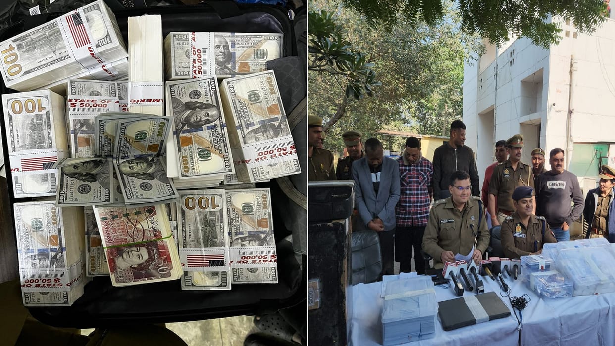 Greater Noida Police nabs online fraud Nigerian gang fake passport of actress recovered along with fake curren