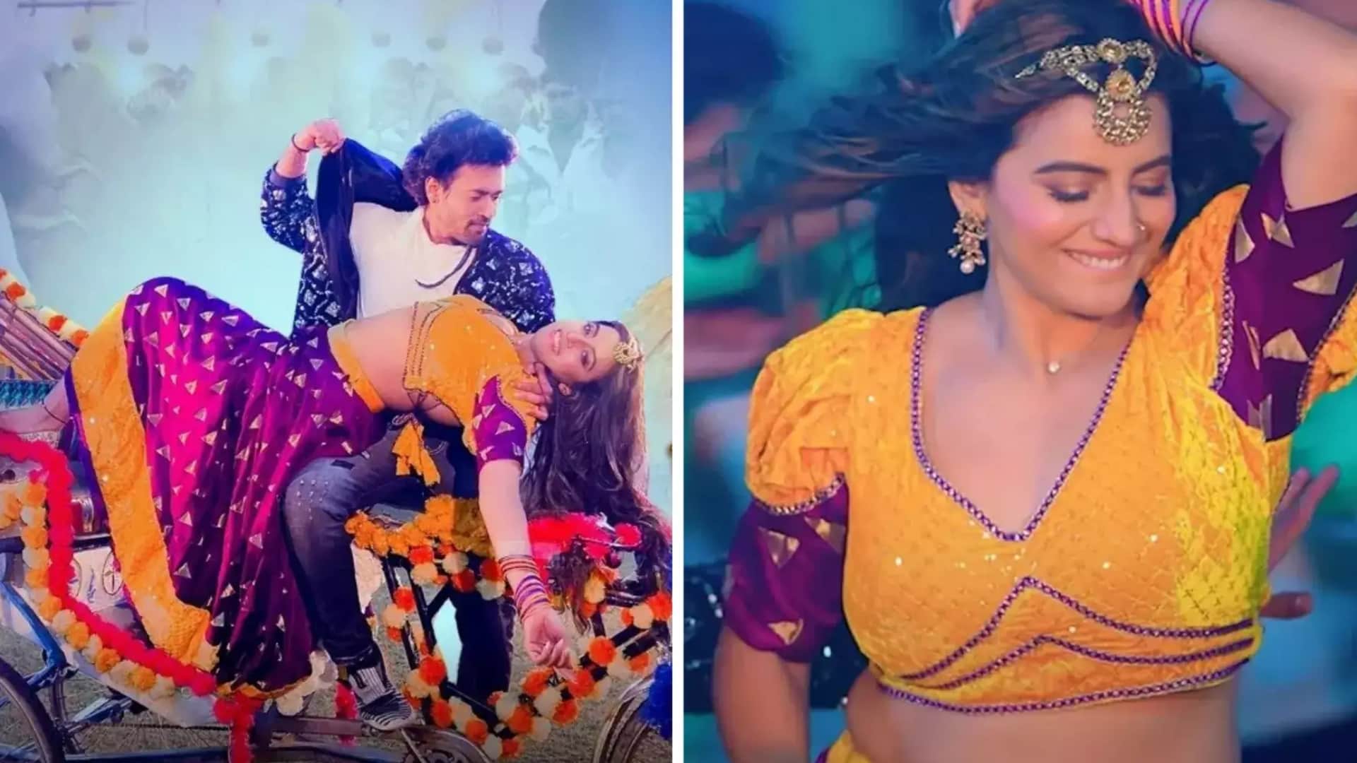 Pathaan Besharam Rang Srk deepika Bhojpuri actress amrapali monalisa Rani Akshara wore bhagwa dress onscreen