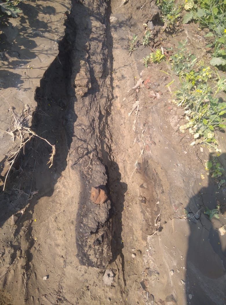 River mud wall found in historic Karna Kot Mound