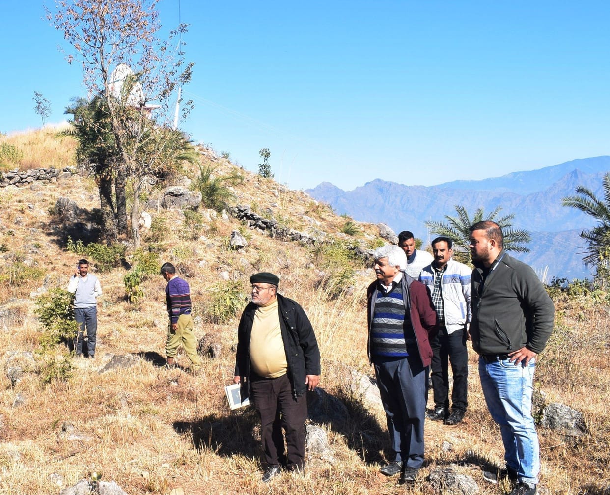 bilaspur news himachal news Heliport made chanalag near Bandladhar bilaspur