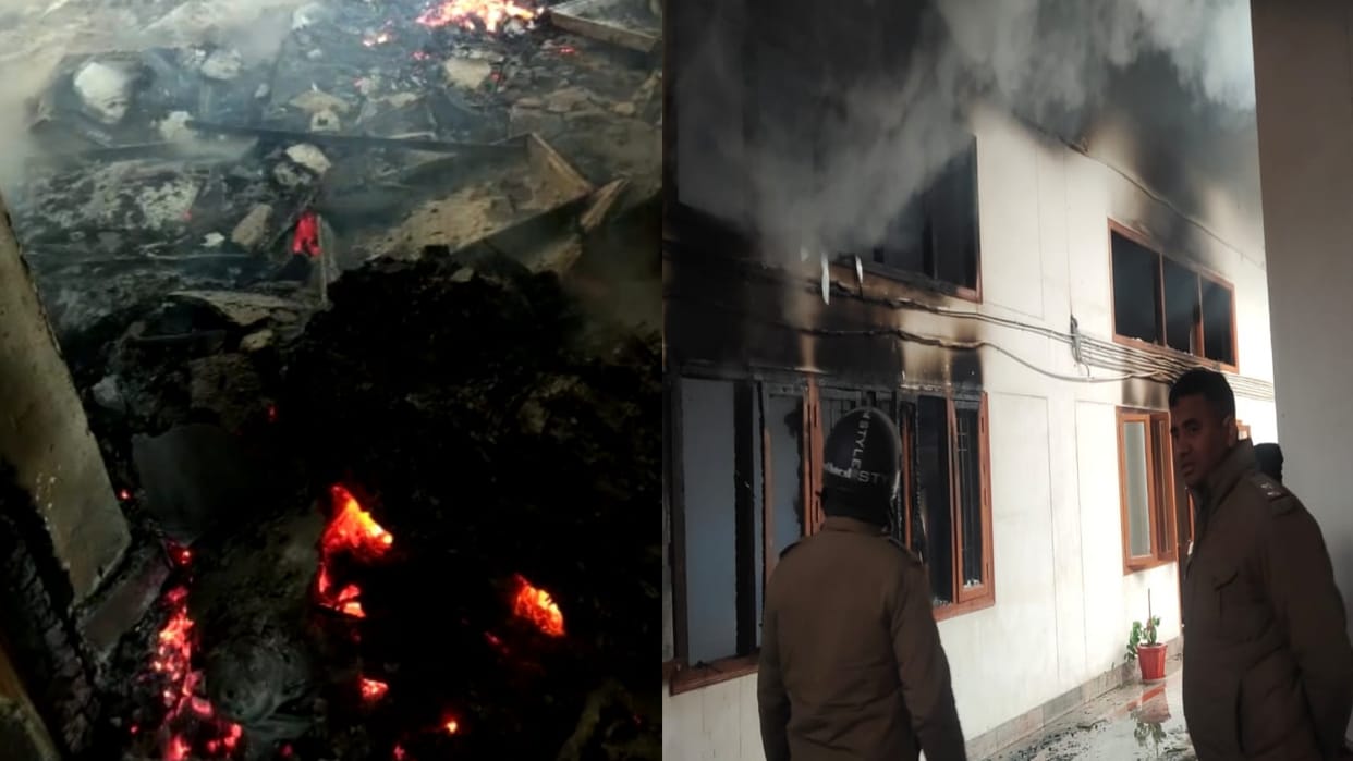 Fire broke out in the registrar office of Uttarakhand Technical University