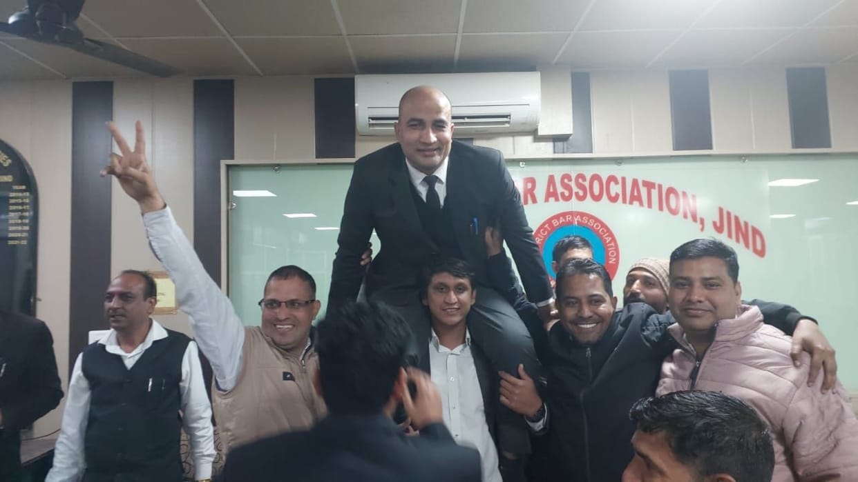 Devendra Lohan became the President of the District Bar Association