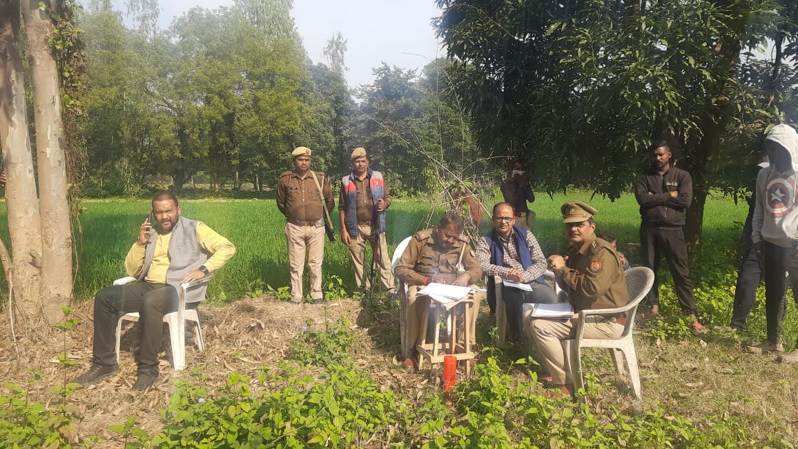 the dead body middle aged man was removed from the grave after eight months in unnao