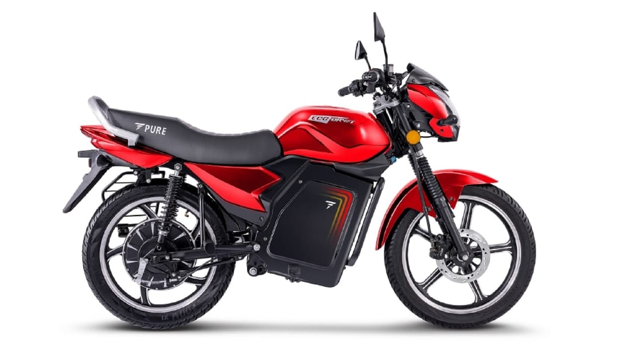 Pure EV EcoDryft Electric Motorcycle Unveiled Know Range Speed Features Specs News in Hindi