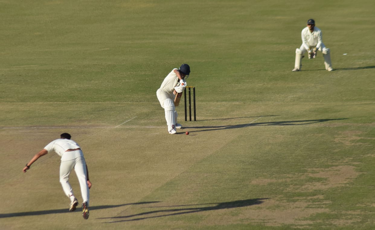 Haryana scored 323 for seven wickets, need 118 runs to avoid innings defeat