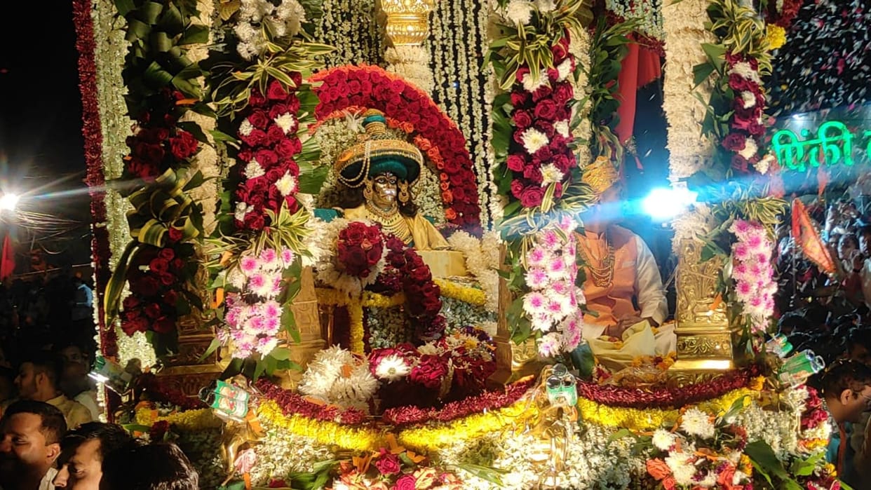 One lakh people gathered in Indore in the morning, Ranjit Hanuman went on tour