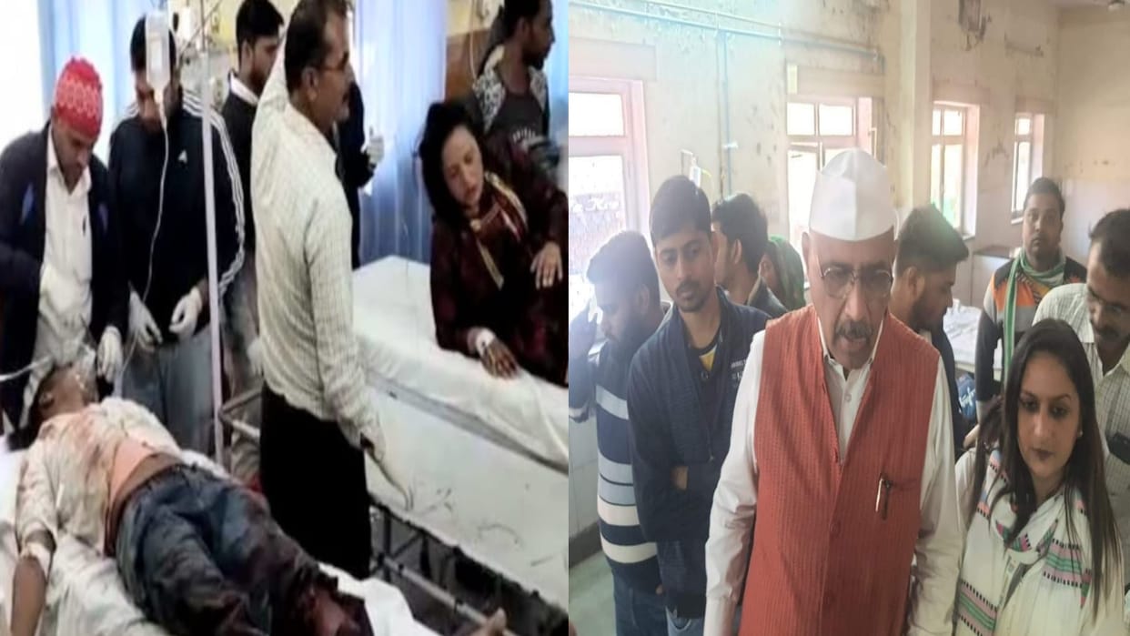 Road accident in Dausa Rajasthan,  workers of Lahaul Congress injured