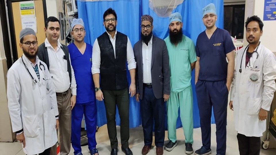 Rare surgery of crooked veins in JNMC Aligarh