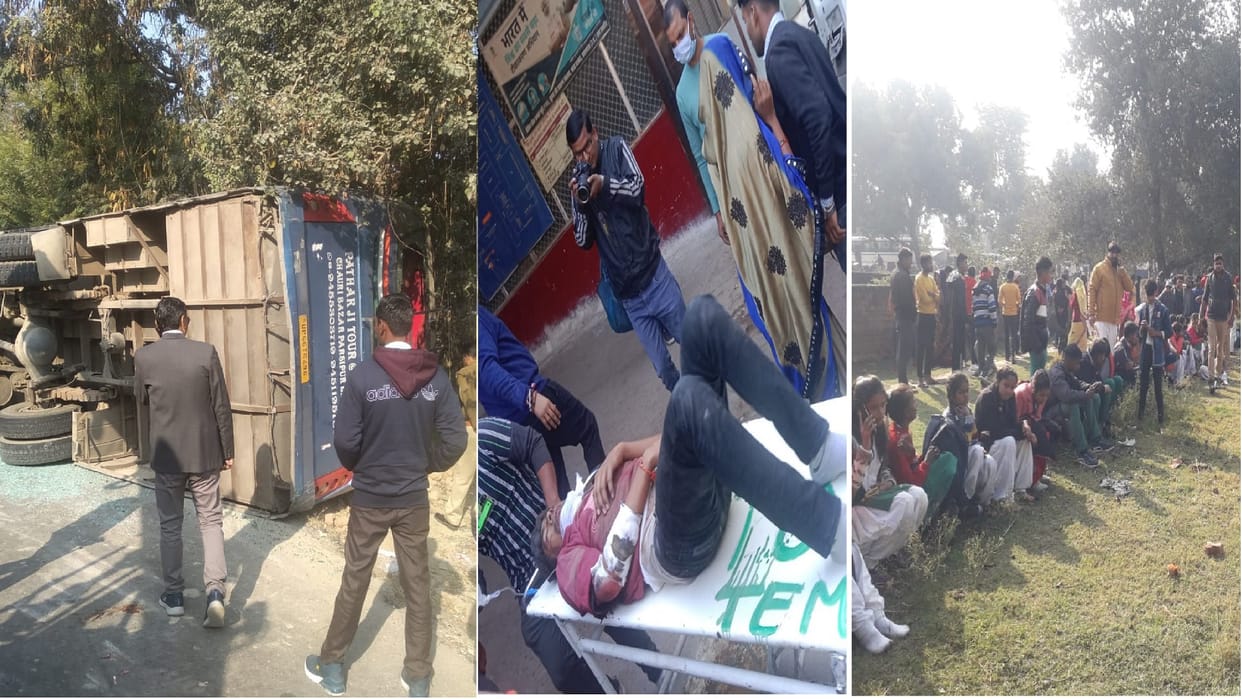 85 children were aboard a 57-seater bus, 21 were brought to SRN Hospital by five ambulances