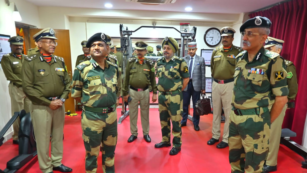 BSF Director General Bengal tour Jawan housing gymnasium and new border outposts inaugurated