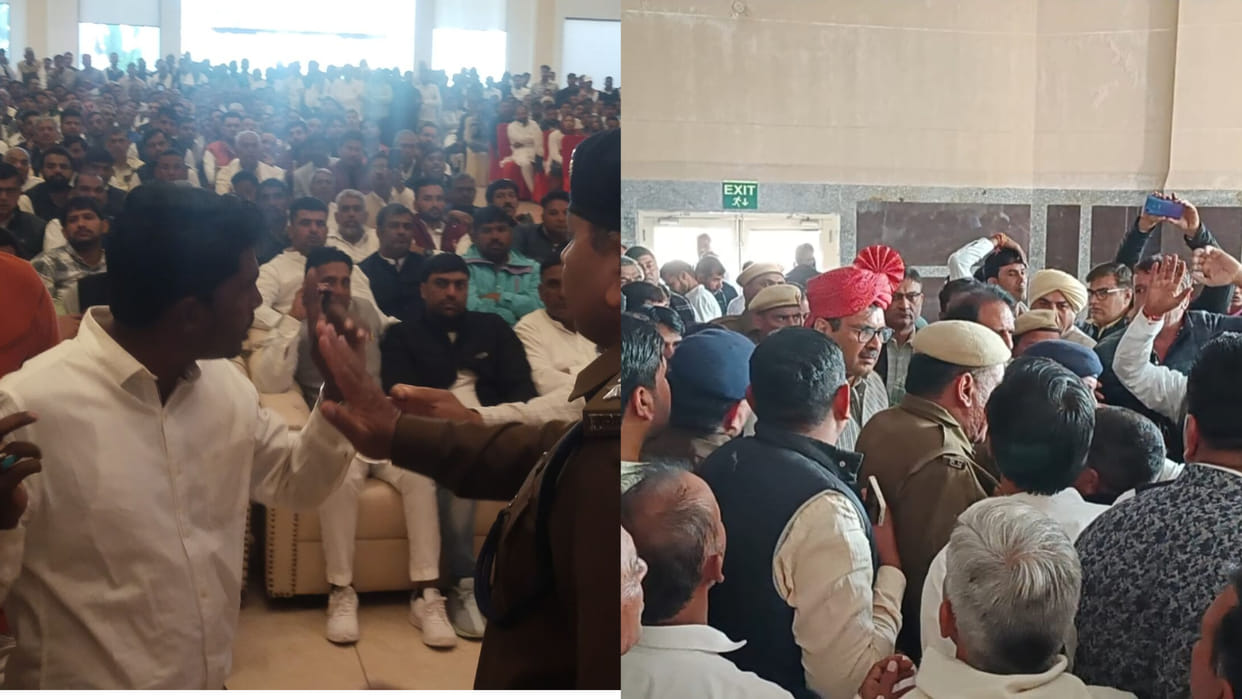 Uproar in programs of Panchayat Minister Devendra Babli in Sonipat and Jind