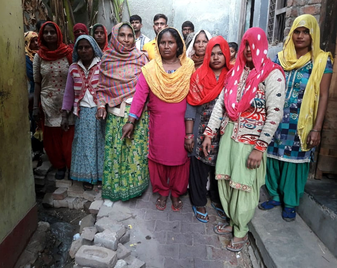 People's protest against disorder