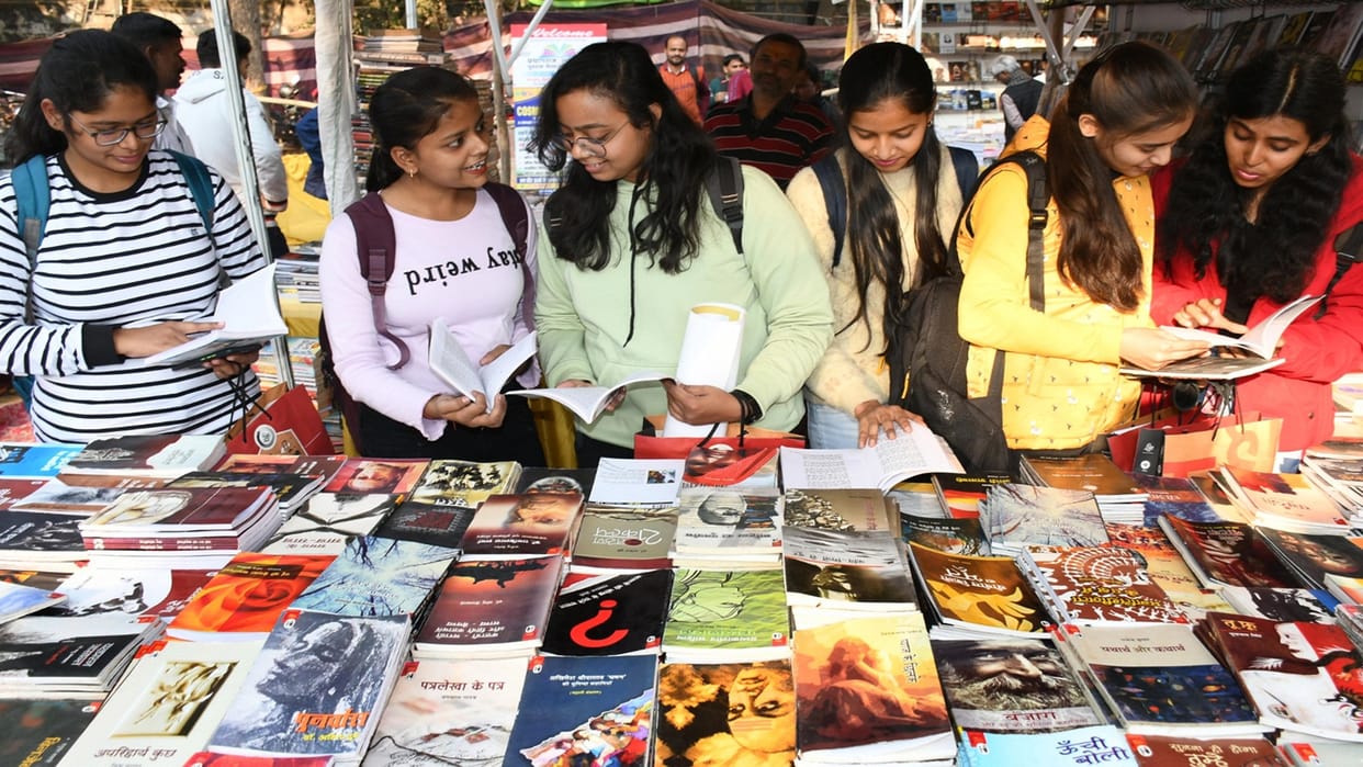 Crowd thronging the book fair, demand for spiritual books is high