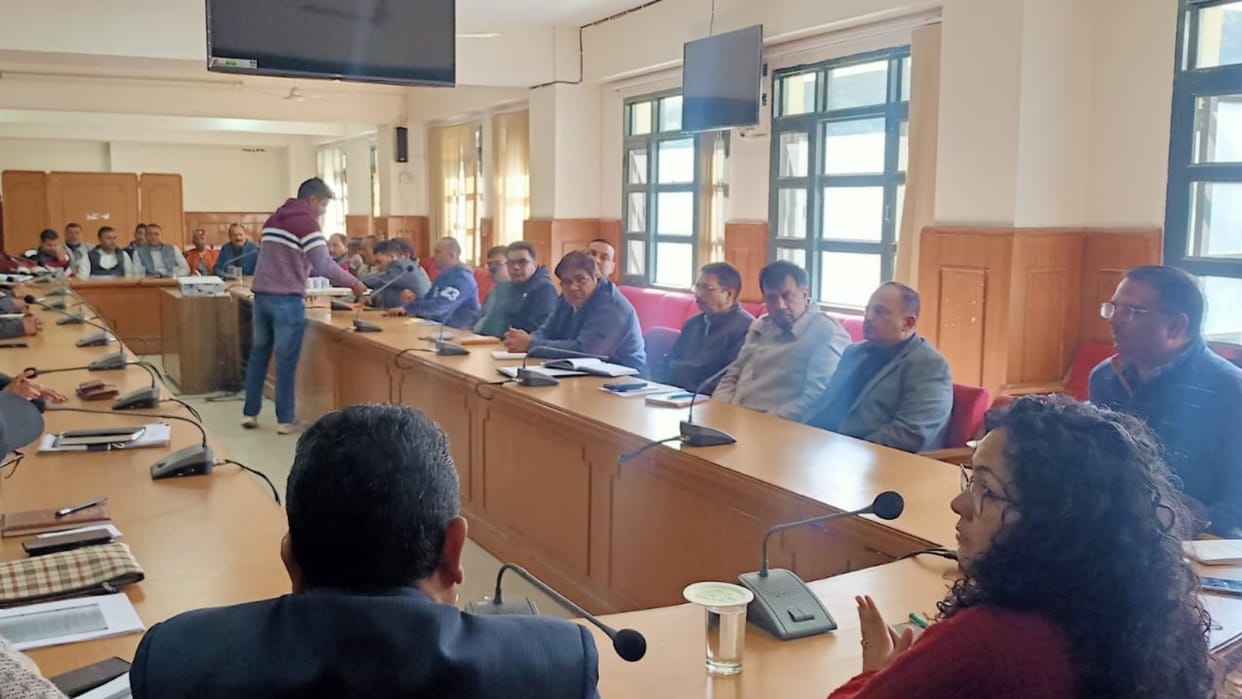 Truck operators and Adani Managers meeting with DC Solan Kritika Kulhari