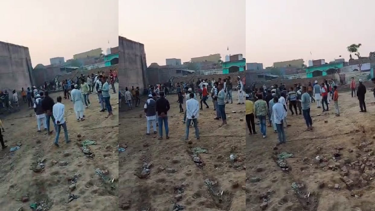 Saharanpur: The attackers pelted stones and sticks and rods at the house