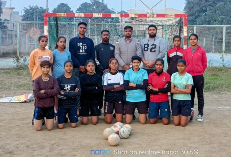 Girl players showed strength in handball trial