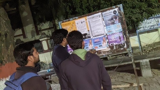 Poster of protest against Vice Chancellor of BHU Students asked for answers to 12 questions