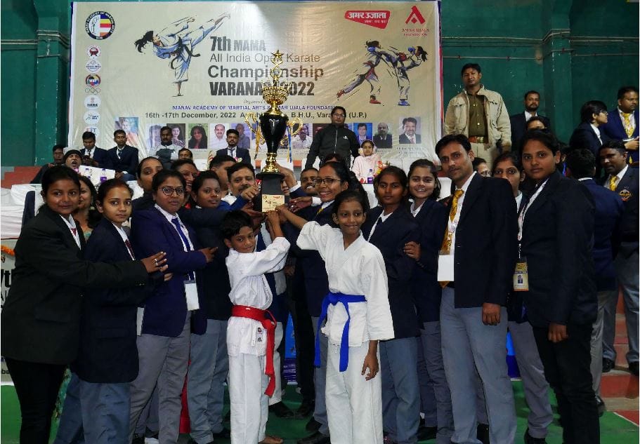 All India Karate Championship in Kashi UP became champion with 122 medals including 49 gold
