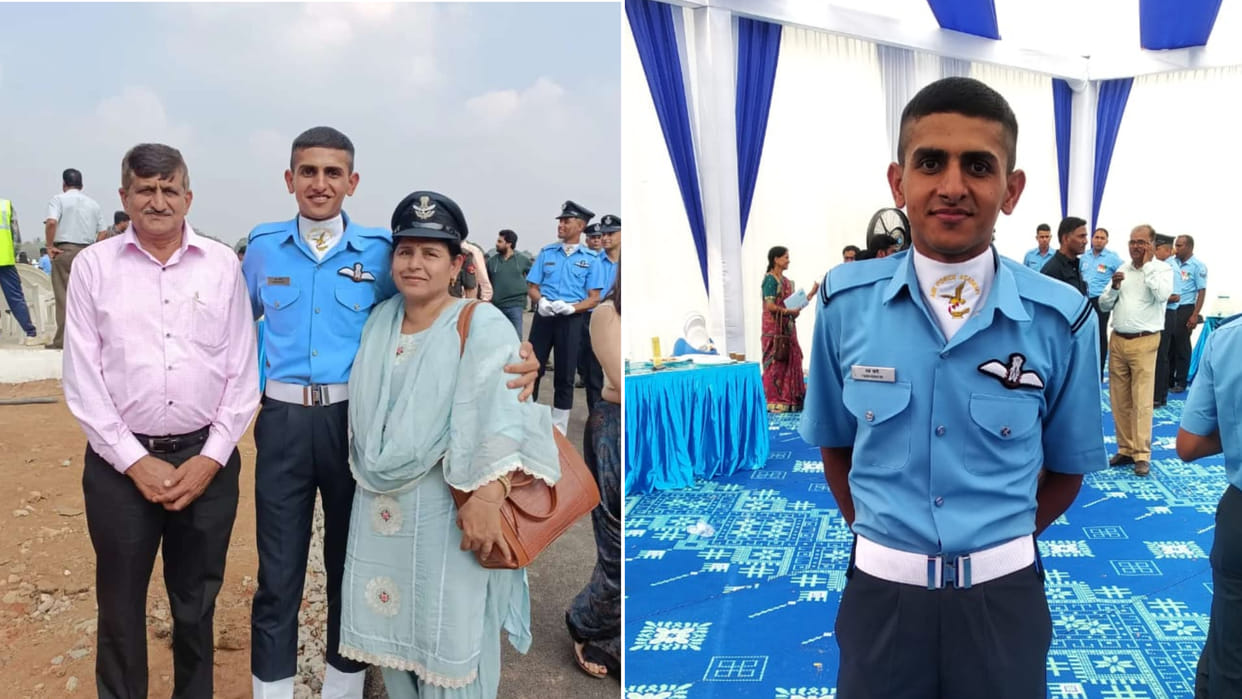 Yash Khatri of Bahadurgarh became a fighter jet pilot in the Air Force