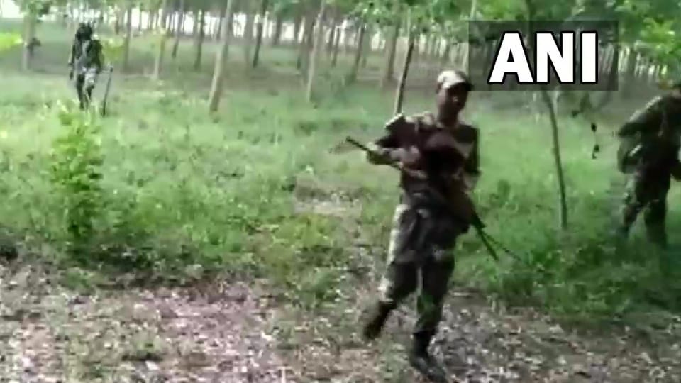 Pakistani drone seen inside Indian territory at Chandu Wadala post of BSF in Dera Baba Nanak